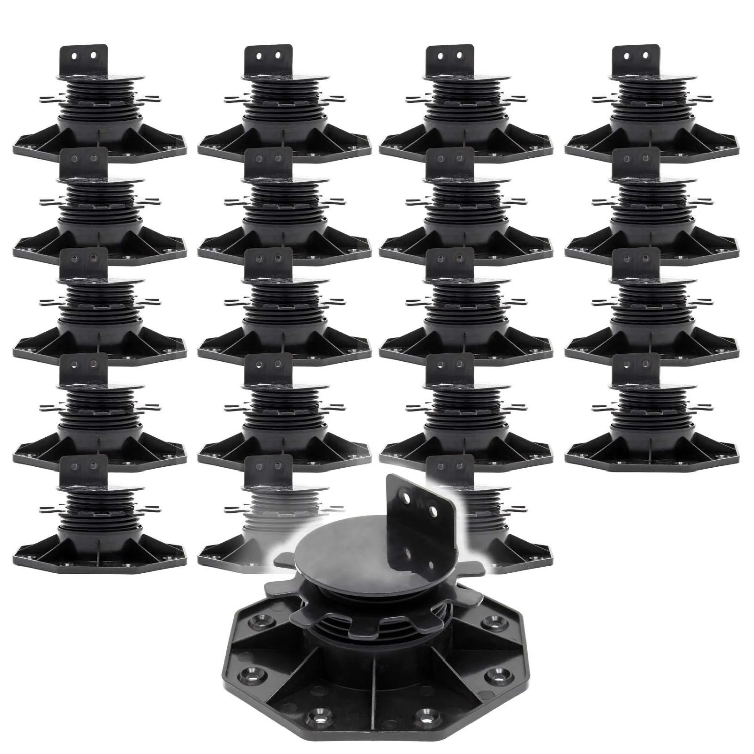 Xpotool Set 20X Stelzlager Terrassen 2700Kg 33-64Mm Stellfüße Höhenverstellbar