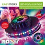 Easymaxx LED-Lichtrad Galaxy: Wandlampe mit Farbwechsel und Sound-Sensor für Party-Beleuchtung.