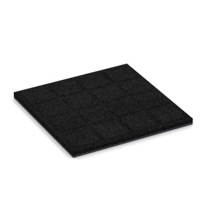 WARCO Fallschutzplatte, schiefergrau, 50x50x3 cm, für Spielplatz oder Garten.