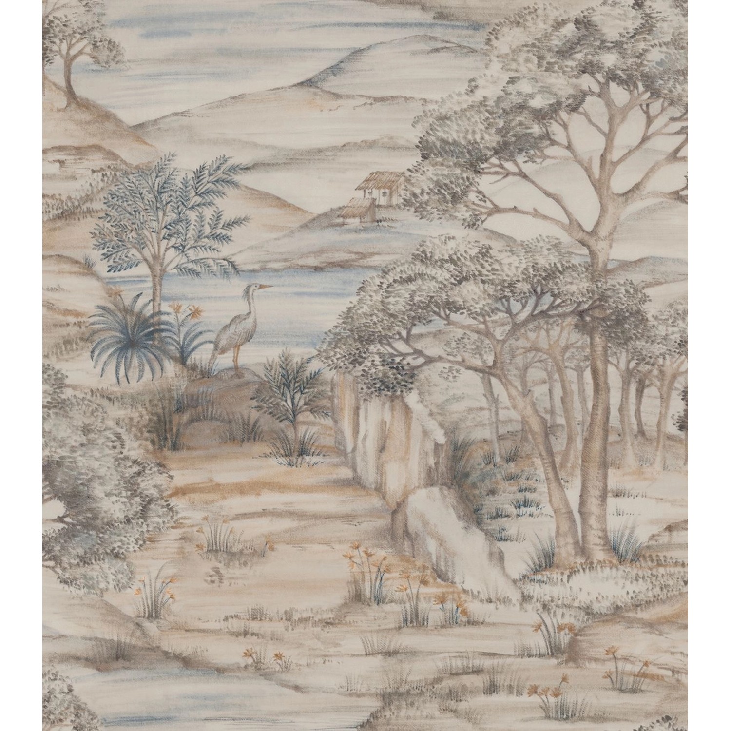 Sanders & Sanders Tapete Landschaft Braun 53 cm x 1005 m günstig online kaufen