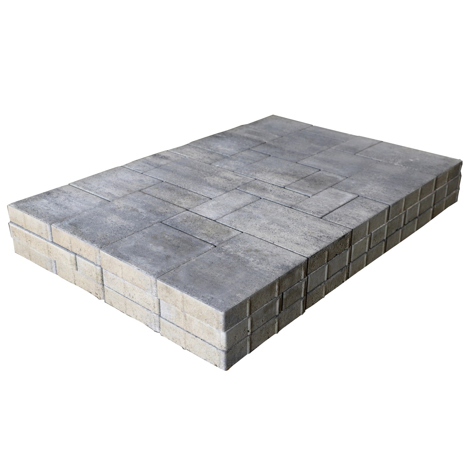 EHL Pflaster Tresa Formatmix 5 cm Weiß-Anthrazit