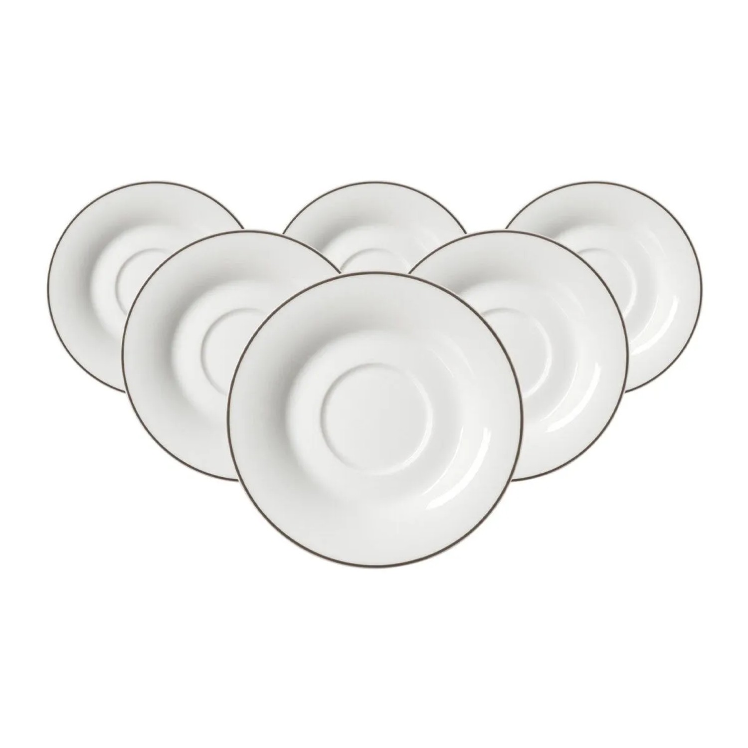 Ritzenhoff & Breker Ostfriese Teeuntertasse 12,5 cm 6er Set Grau