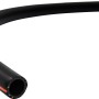 Schwarzer Fitt Solarschlauch Professional 13 mm (1/2) als Meterware mit orangener Markierung.