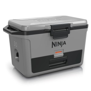 Ninja Kühlbox FrostVault FB151EUGY, schiefergrau, 47 l. Ideal für Camping, Picknick & Transport von Lebensmitteln.