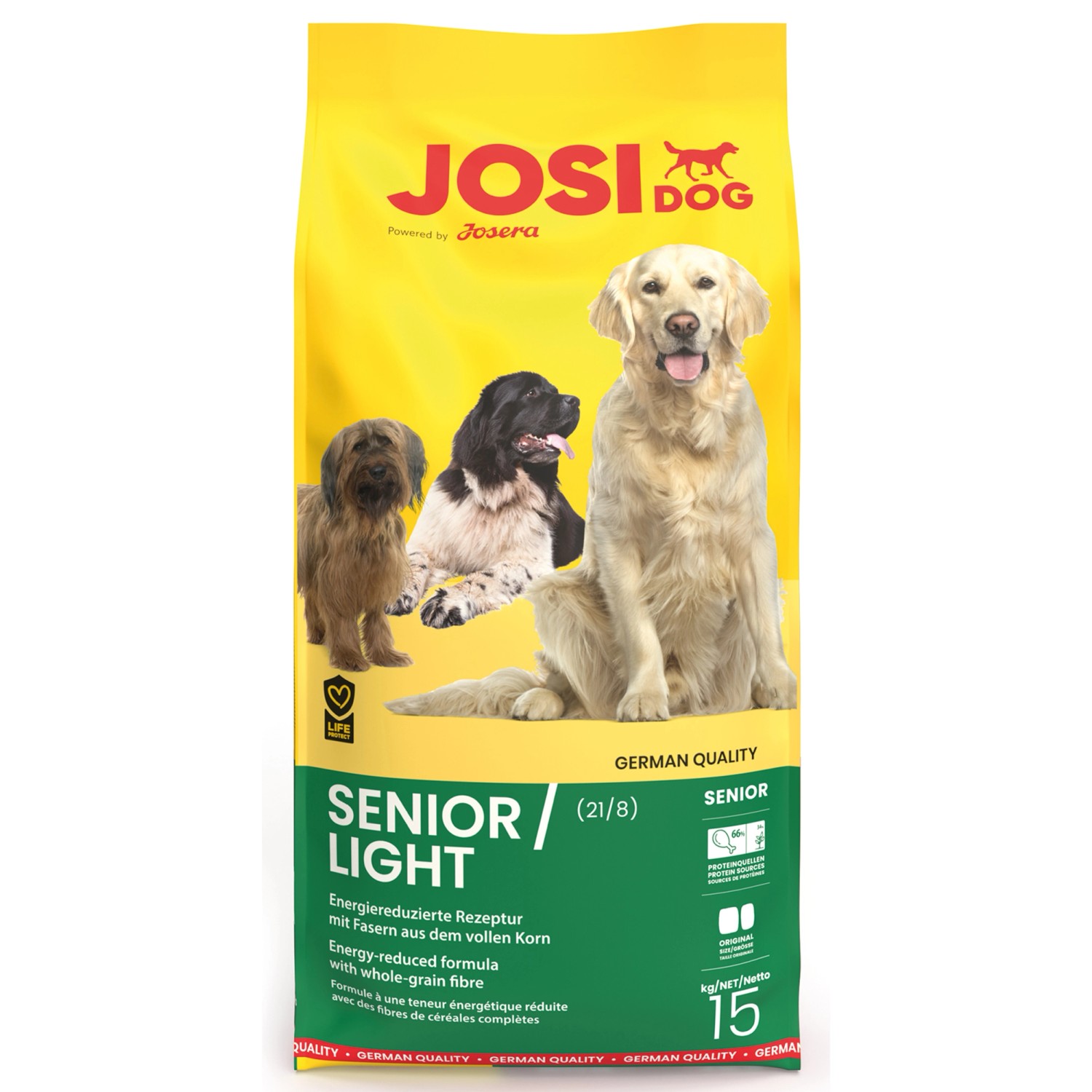 Josidog Hunde-Trockenfutter Senior/Light 15 kg