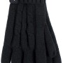 Schwarze Heat Holders Damen Handschuhe (S/M) mit Rippbündchen und Zopfmuster.