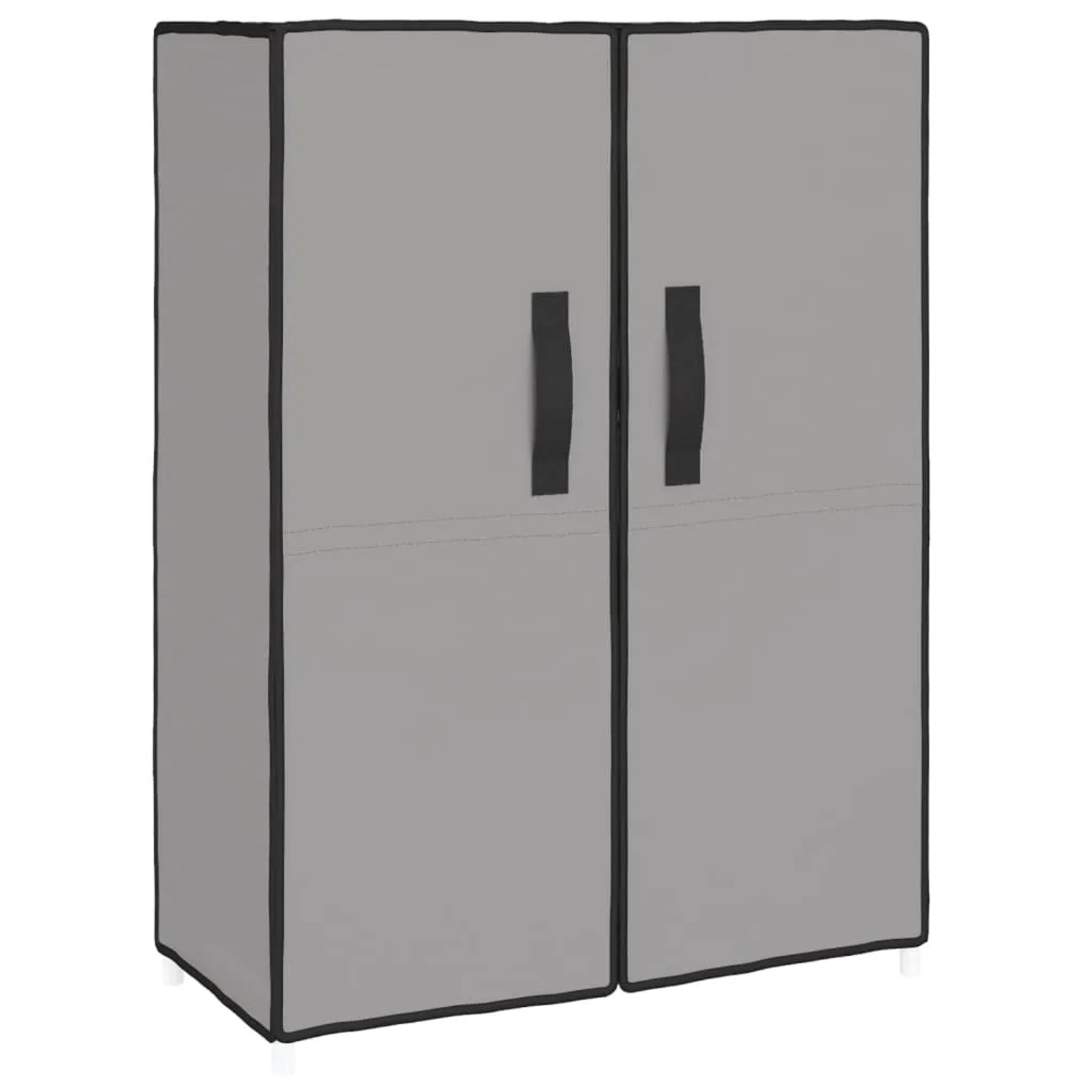 vidaXL Schuhschrank Grau 60x28x90 cm Stoff 337262