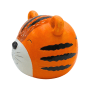 Dekohelden24 Sparfigur Spartier Spardose Sparbüchse Dekotiger mit Sparfunktion aus Keramik in Orange L/B/H 13 x 11 x 13 cm_4