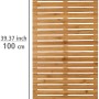 Bambus Baderost von Wenko, 100x50 cm, für Bad und Dusche, rutschfest und natürlich.