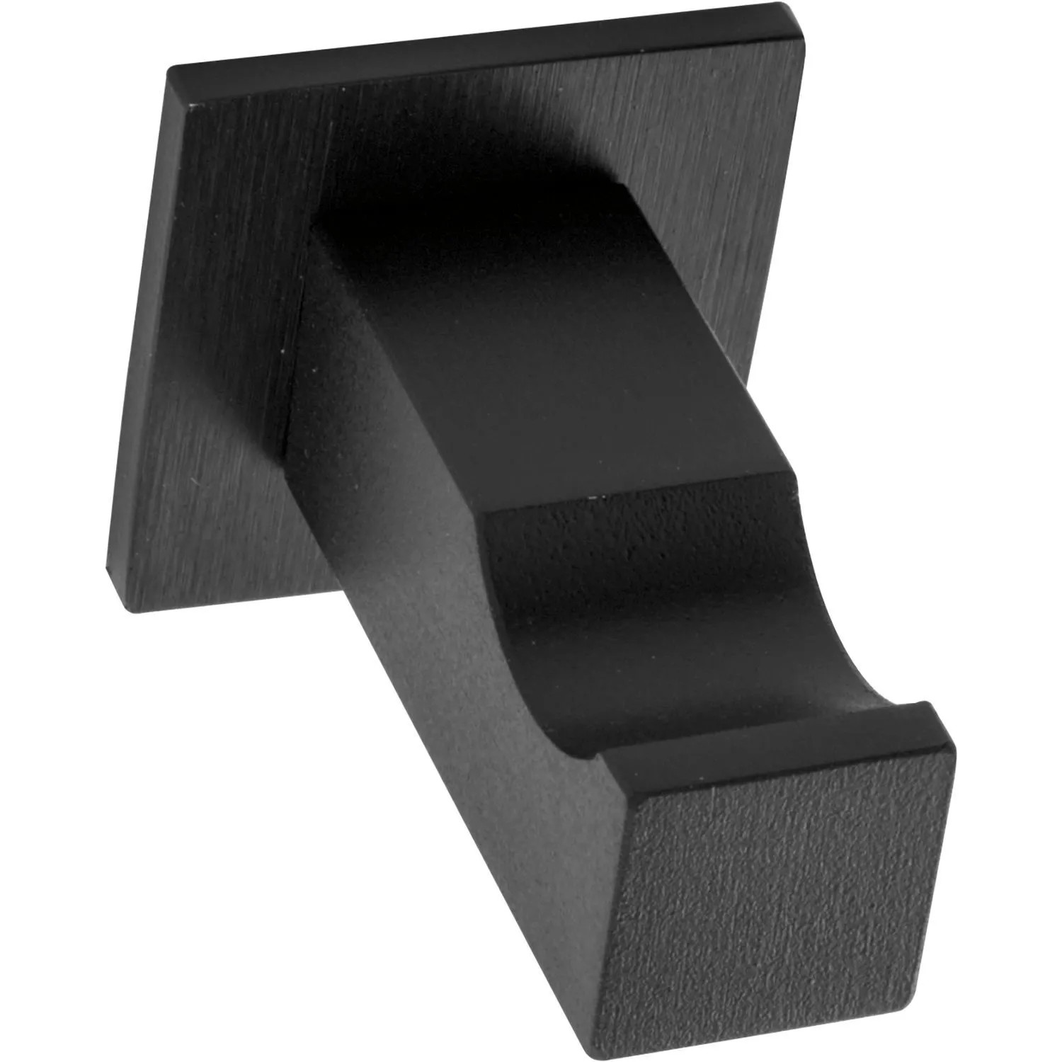 Simausrom Mantelhaken Naxos 30x30 mm Aluminium Schwarz Lackiert