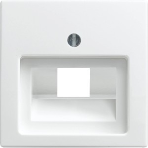 BJ Balance SI UAE-Zentralscheibe 1-fach Alpinweiß für Abdeckrahmen.