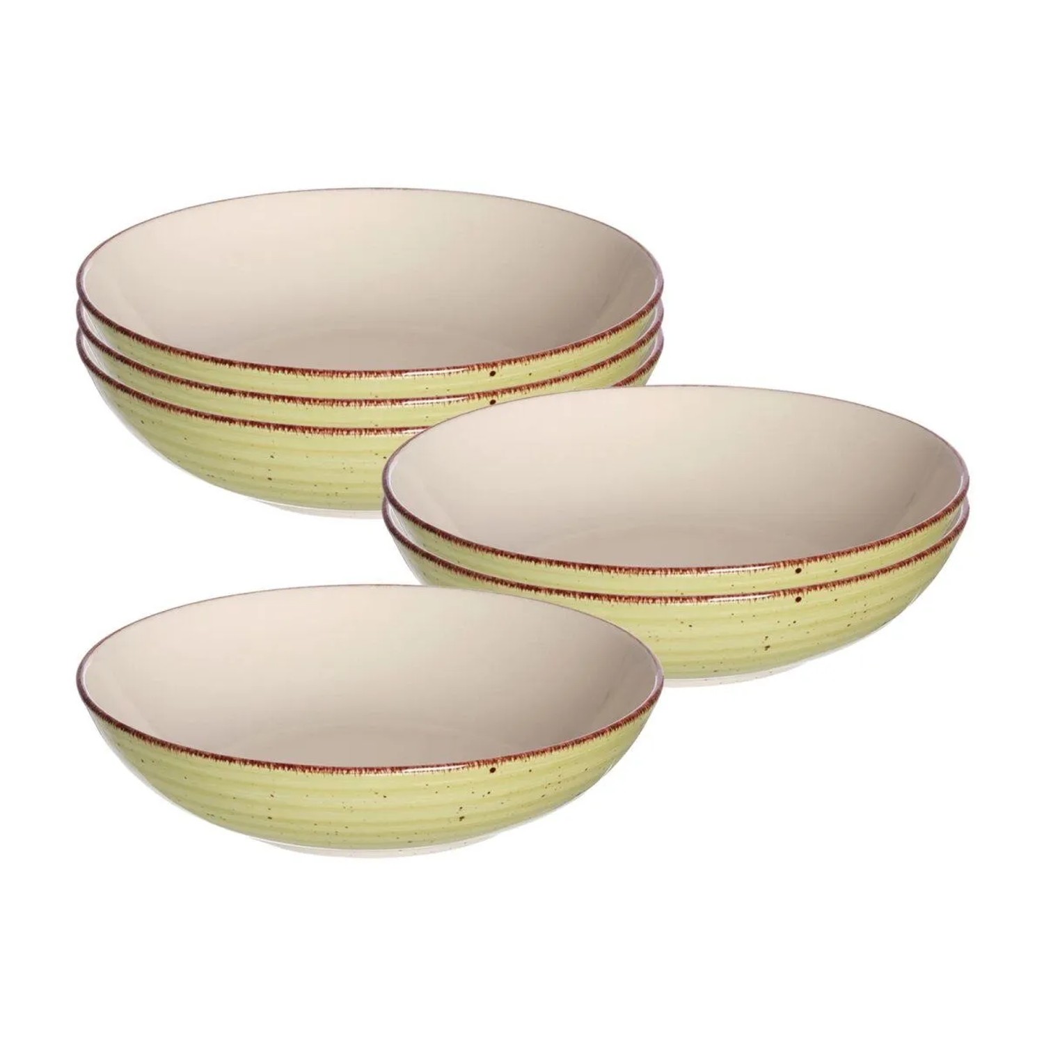 Ritzenhoff & Breker Happy Suppenschale 20,5 cm 6er Set Grün