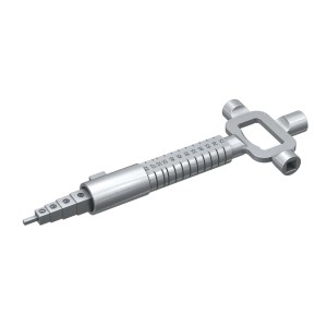 Basi Universal-Steckschlüssel Lang für Neubauten- Mess- & Steckschlüssel 3 mm Sechskant Zinkdruckguss Vernickelt