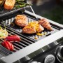 Rösle Grillplatte für Videro G2-P mit Grillgut auf einem Grill der Marke Rösle.