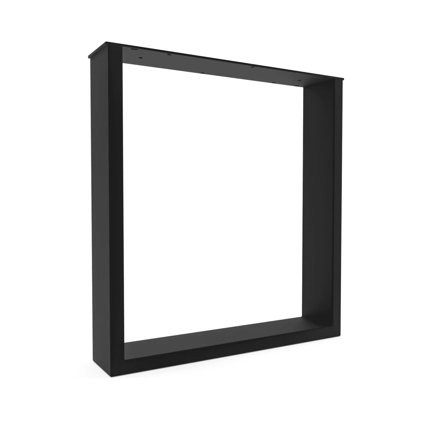 HEVVA Tischkufe BASEL 40 cm Tief 43 cm Höhe 1x Bein Schwarz