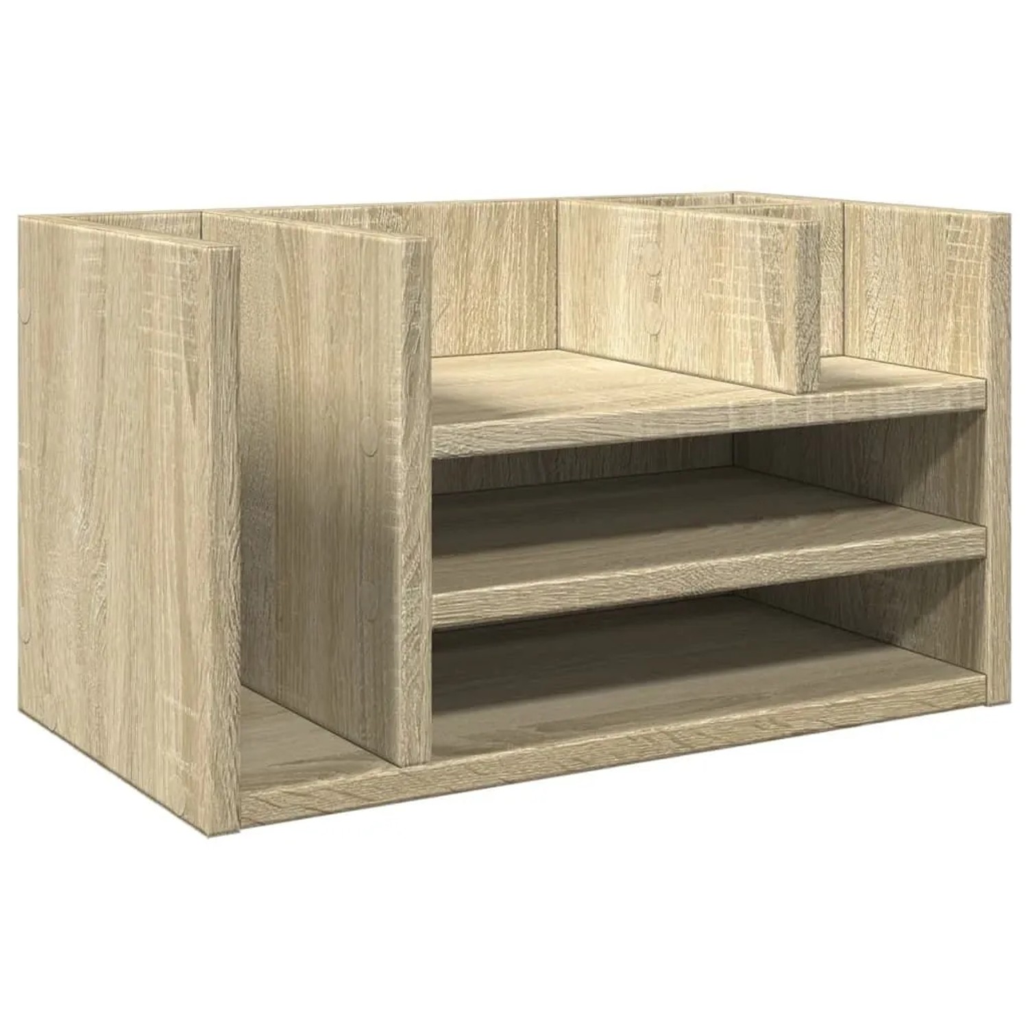 vidaXL Schreibtisch-Organizer Sonoma-Eiche 44,5x24x25 cm Holzwerkstoff 848040