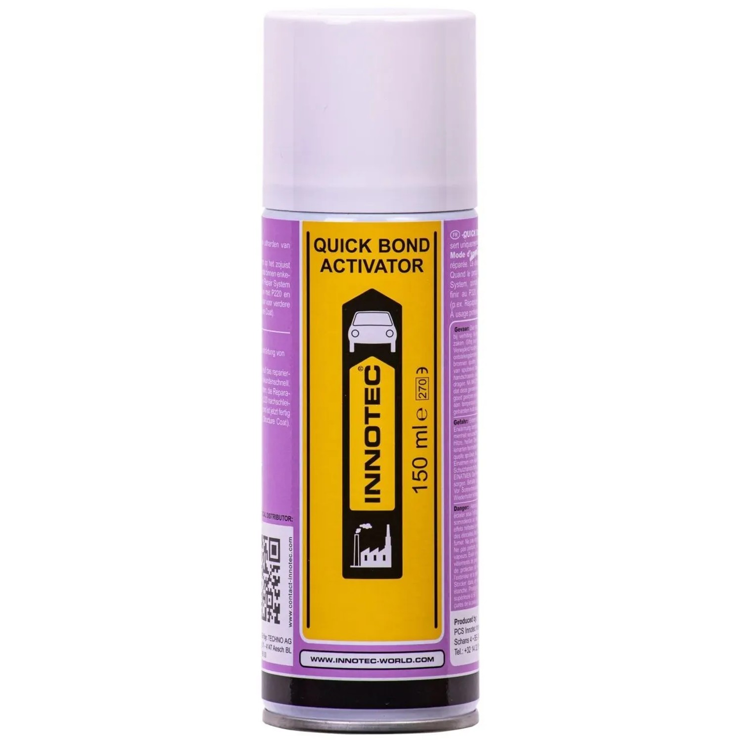 Innotec Quick Bond Activator 150 ml Sekundenkleber-Beschleuniger für Kunststoffe und Metalle