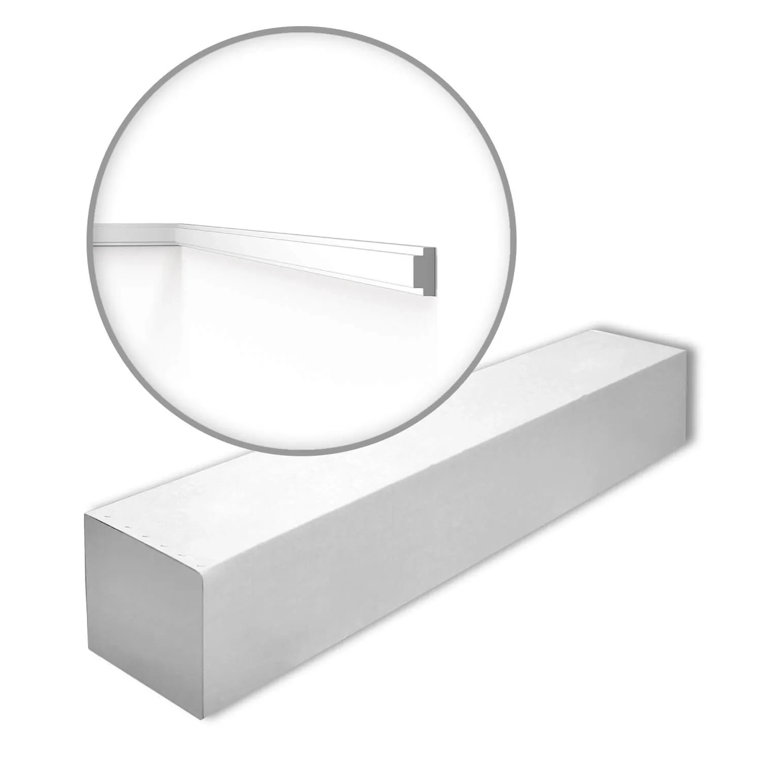 NOEL & MARQUET NMC WL10-Box-10 WALLSTYL Wandleisten 1 Karton Set mit 10 Stuckleisten 20 m Weiß