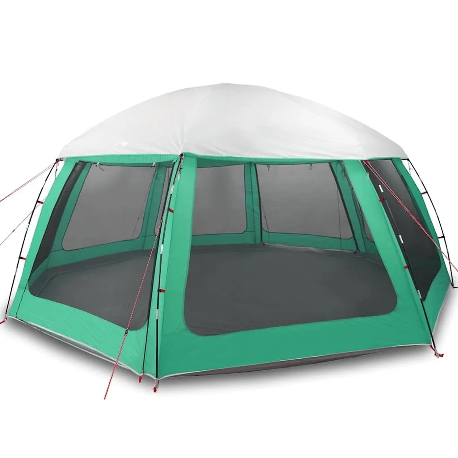 vidaXL Poolzelt mit Abnehmbarem Überzelt Netzwänden Meergrün 612x612cm 4100638_3