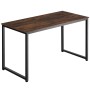 Tectake Schreibtisch Flint im Industrial Style mit Holzplatte und schwarzem Stahlgestell.