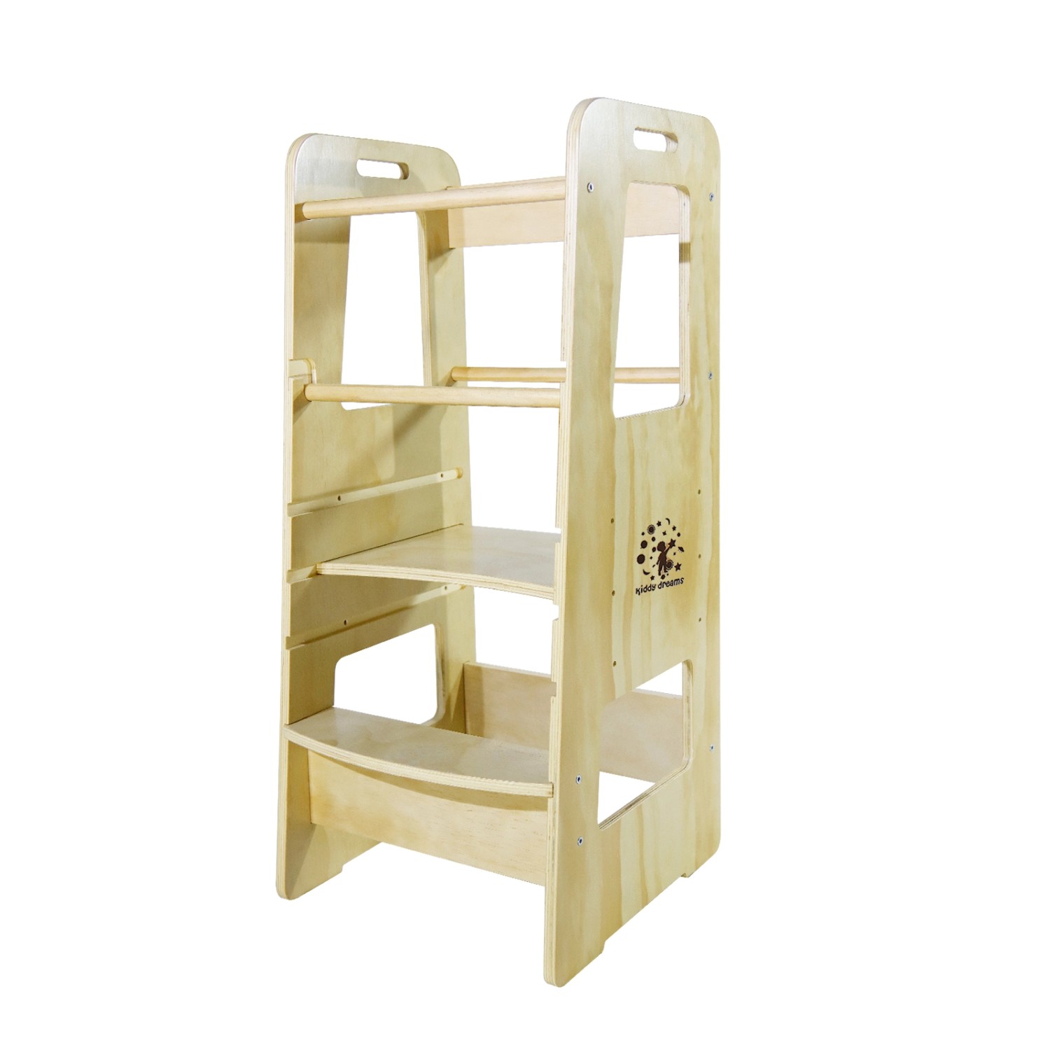 CCLIFE Kiddy Dreams Lernturm Montessori Höhenverstellbar mit Tafel Küchenhe günstig online kaufen