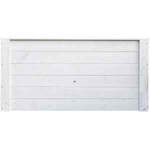 Weißes Holz-Hochbeet Cream, 150x76x79 cm, für Garten oder Terrasse.