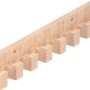 Siro Hakenleiste S660 aus Buche mit 8 Haken, unbehandelt und FSC®-zertifiziert.
