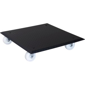 Wagner Pflanzenroller Alaska, schwarz, 44,5x44,5 cm, mit 4 Rollen. Rolluntersetzer für Pflanzen.