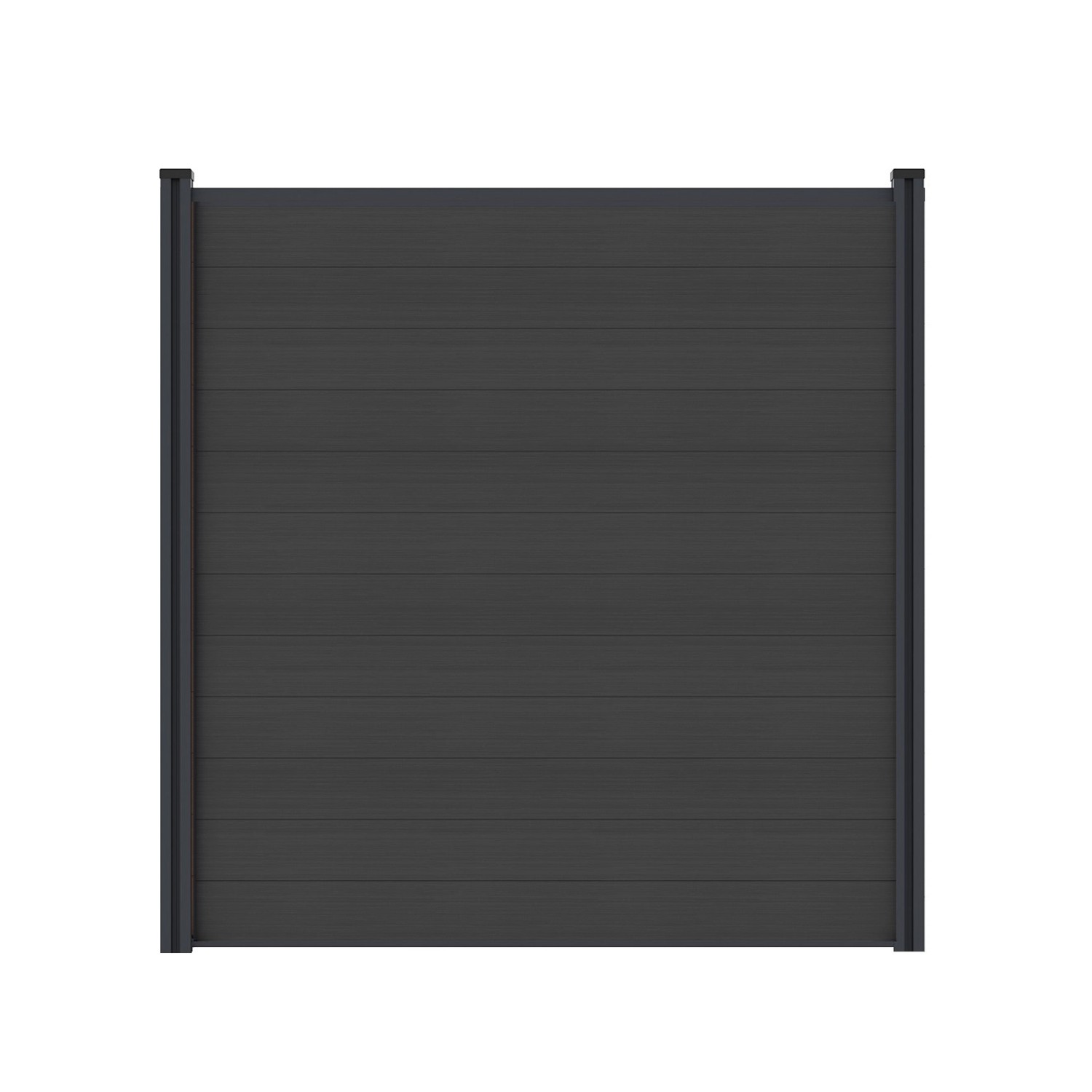 T&J WPC-Steckzaunset Max Coextrudiert 175 cm x 172 cm Charcoal günstig online kaufen