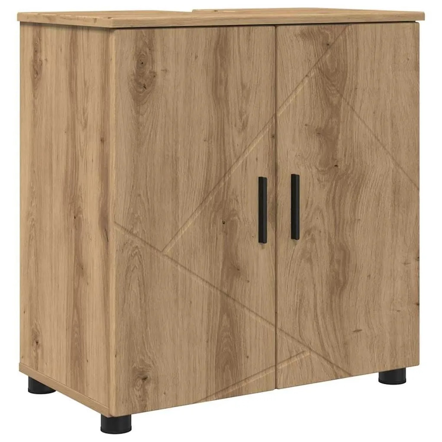vidaXL Badezimmerschrank mit Speicher Artisan-Eiche 61 x 35 x 64 cm 883293 günstig online kaufen