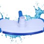 Amapool Pool-Bodensauger Deluxe mit seitlichen Bürsten, blau/weiß, für Aufstellpools.