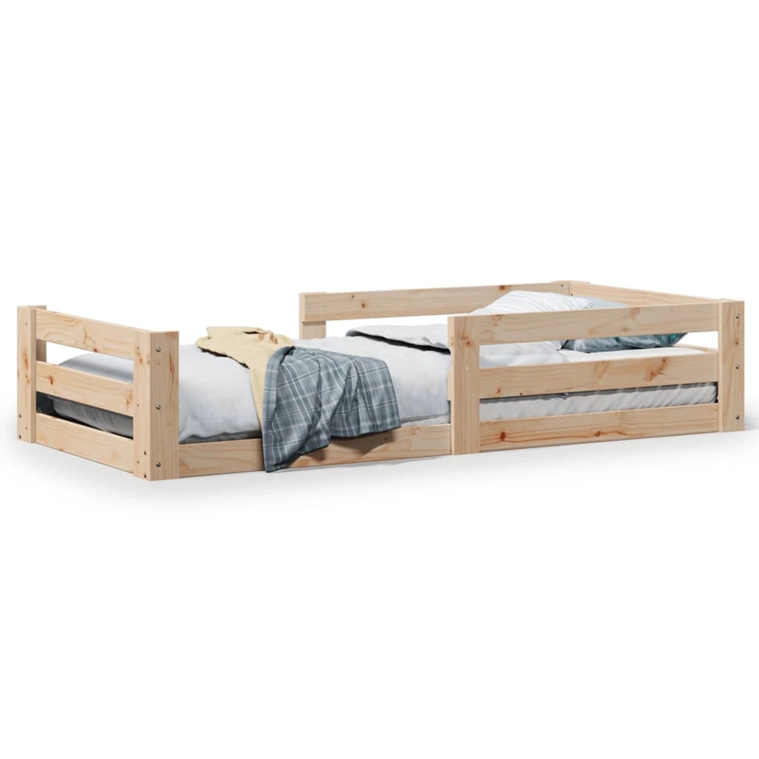 vidaXL Massivholzbett ohne Matratze 90x200 Kiefernholz 855681 günstig online kaufen