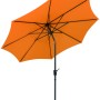 Schneider Marktschirm Harlem, Ø 270 cm, Mandarine. Sonnenschirm mit Knickfunktion.