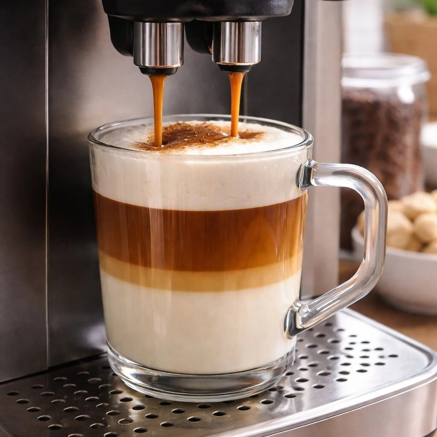BigDean 6 Latte Macchiato Gläser Mit Henkel 230 ml Klare Latte Gläser_5