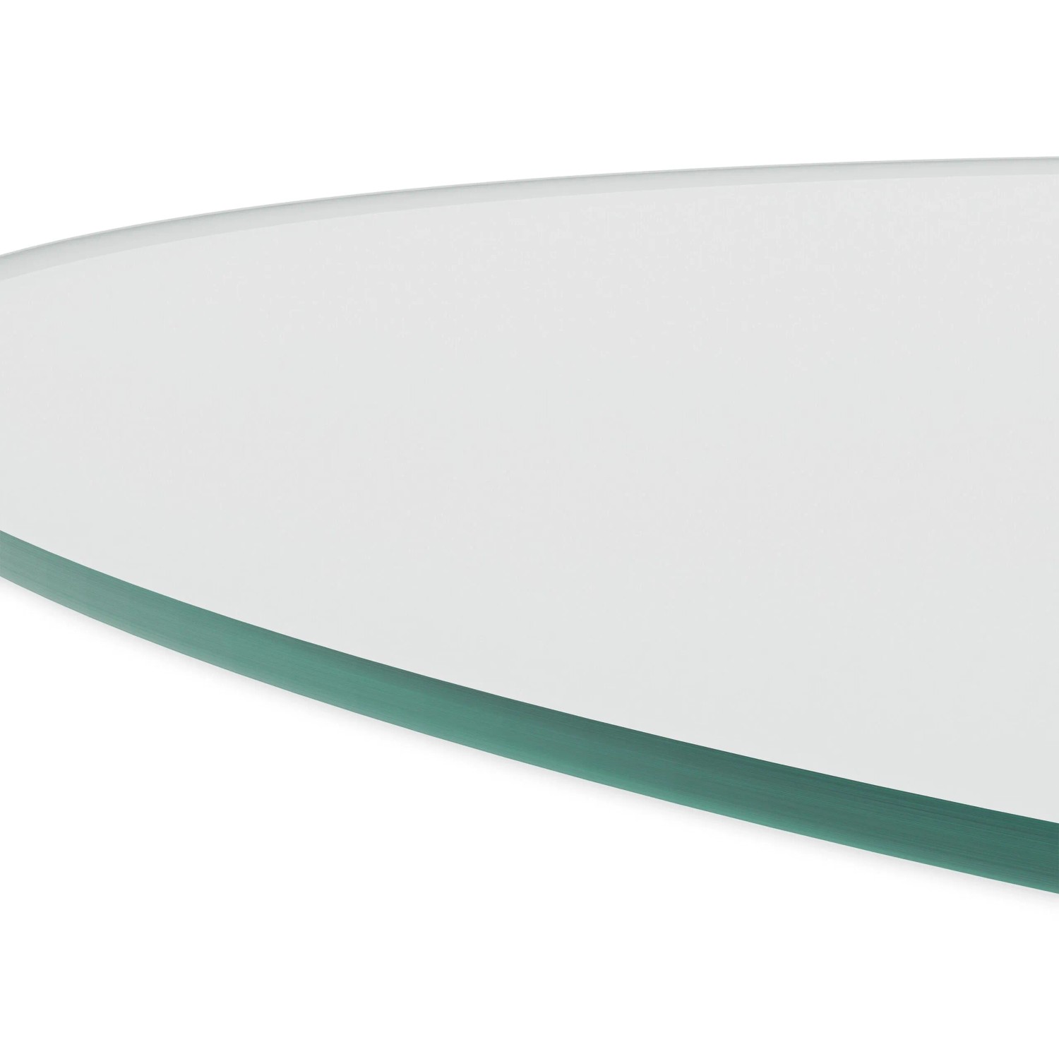 Transparente Relaxdays Glasplatte ESG, 90 cm Durchmesser, für Tische & Kamine.