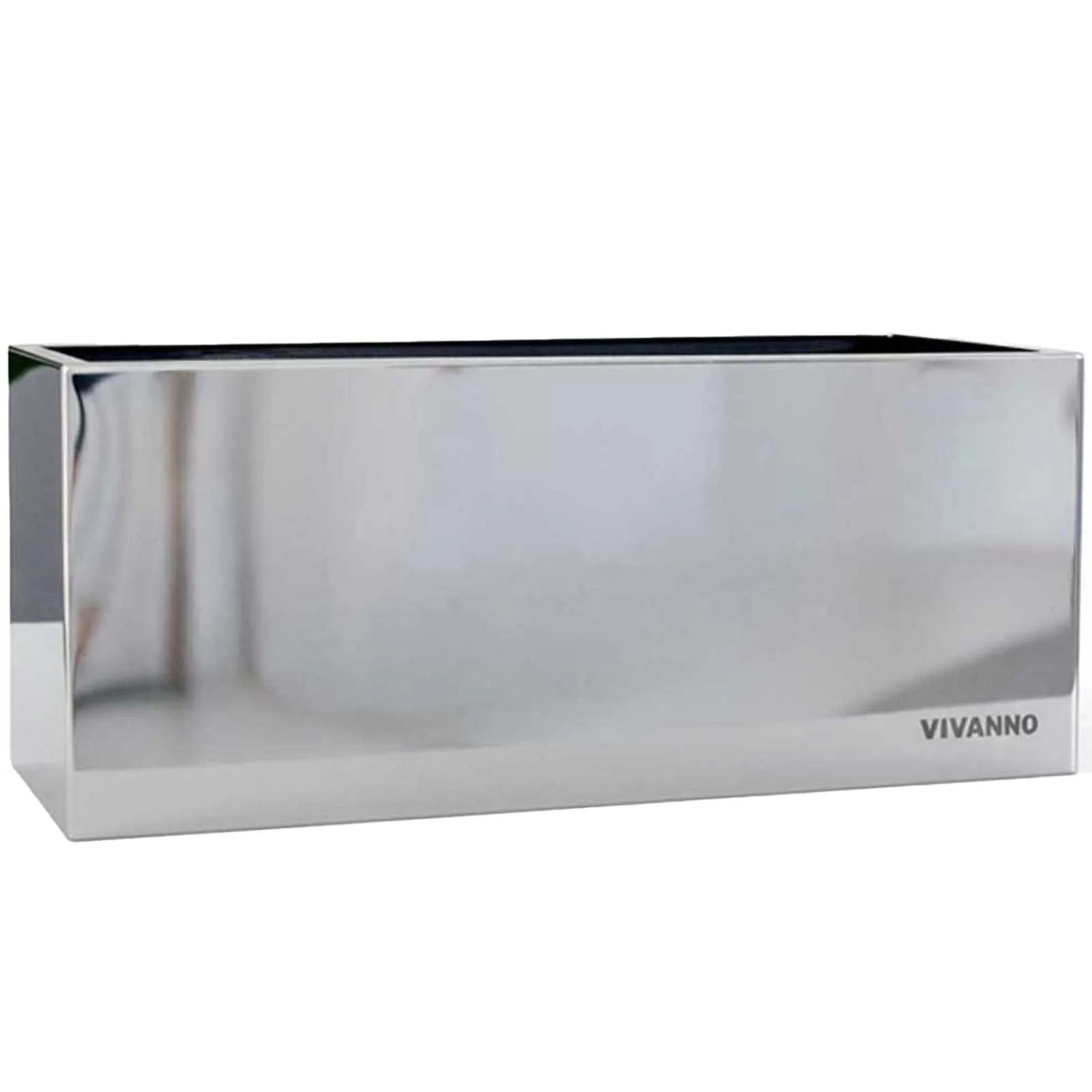 Vivanno Blumenkasten Acento Vertico 40 cm x 17 cm x 17 cm Edelstahl Poliert