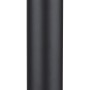 Globo Außenleuchte Gracey, 100cm, Edelstahl schwarz matt mit rauchfarbenem Glas.