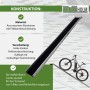 TRUTZHOLM Auffahrschiene aus Aluminium, 183 cm lang, mit E-Bike. Zubehör für Autoanhänger.