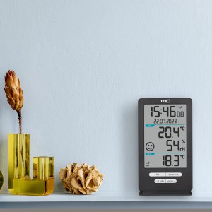 TFA Xena Home Funk-Thermometer mit Außensender, zeigt Innen- und Außentemperatur.