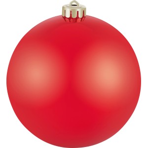 Rote Weihnachtskugel, Ø 14 cm, aus Kunststoff für die Weihnachtsbaum Dekoration.