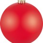 Rote Weihnachtskugel, Ø 14 cm, aus Kunststoff für die Weihnachtsbaum Dekoration.