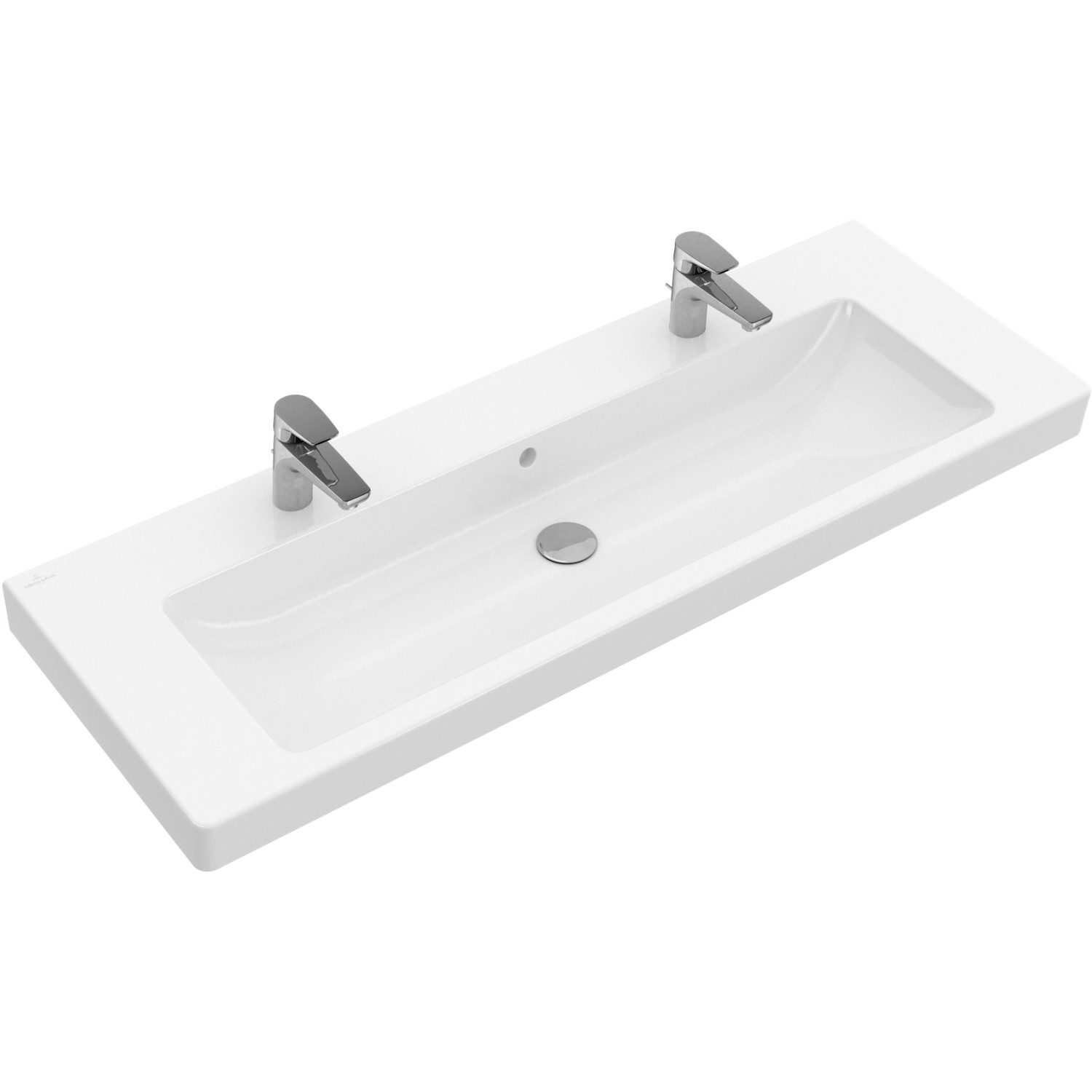 Villeroy & Boch Doppelwaschbecken Subway 2.0 130 cm Alpinweiß CeramicPlus