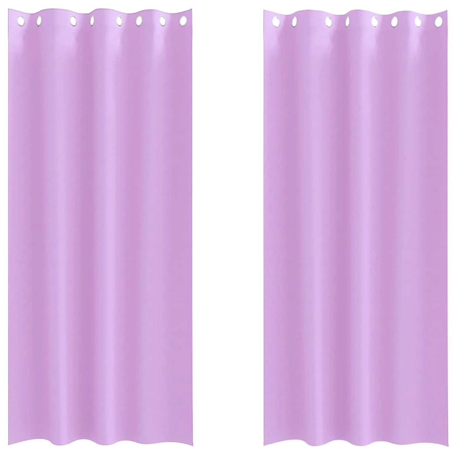 vidaXL Verdunkelungs-Vorhänge mit Ringen Lila Polyester 4107381 günstig online kaufen