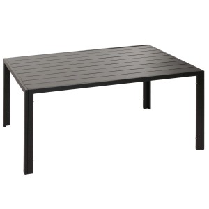 CHEFGASTRO Alu-Esstisch 72x140x80cm Wetterfest Anthrazit
