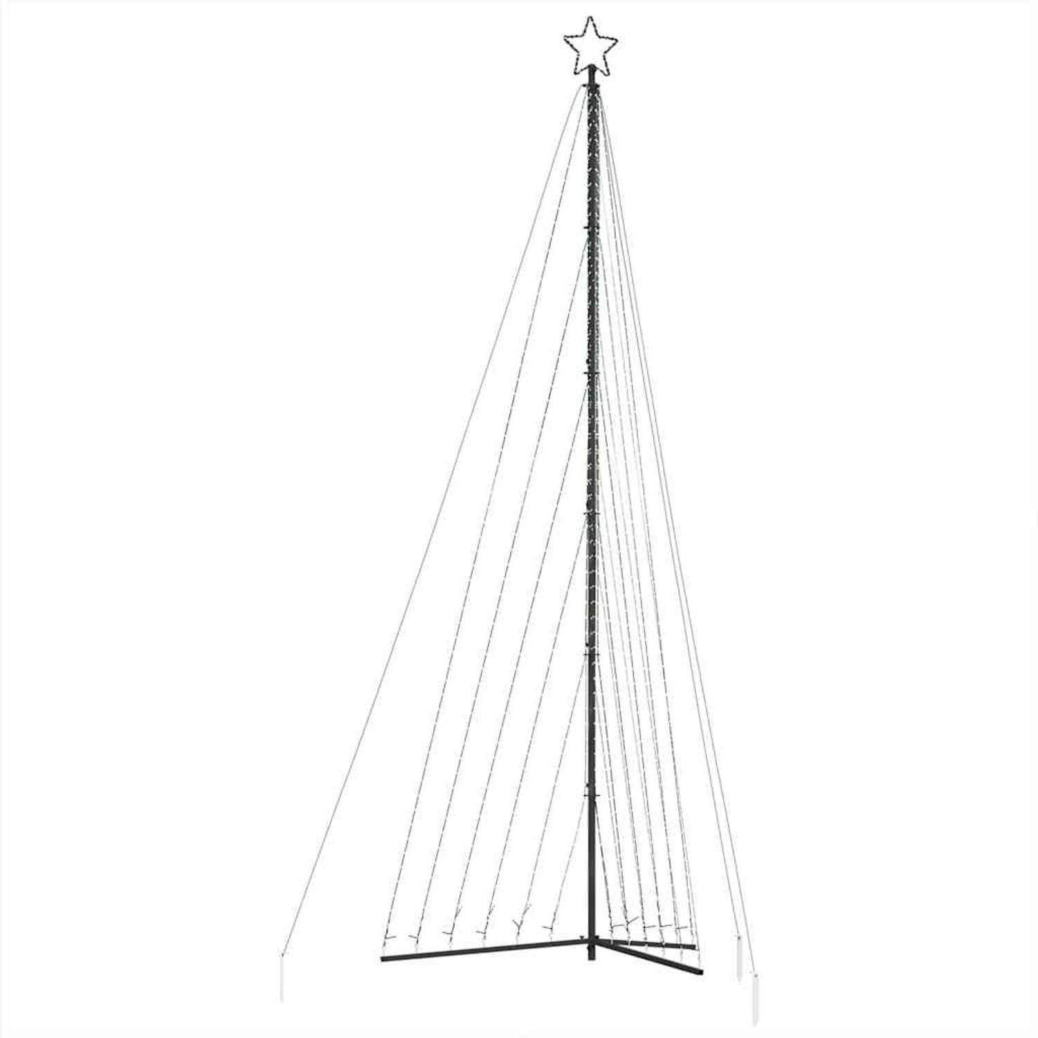 vidaXL LED Weihnachtsbaum 789 LEDs Warmweiß 476 cm 4016444