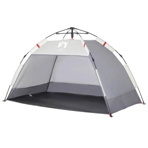 vidaXL Strandzelt 2 Personen Grau Quick Release Wasserdicht 4005295