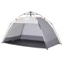 vidaXL Strandzelt 2 Personen Grau Quick Release Wasserdicht 4005295