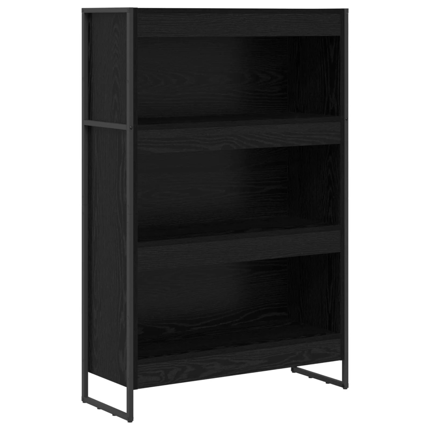 vidaXL Bücherregal Schwarz Eichen-Optik 80 x 30 x 155 cm Holzwerkstoff 8864 günstig online kaufen