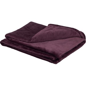 Fleece-Decke in Lila/Bordeaux (150x200 cm) für gemütliche Stunden auf dem Sofa.