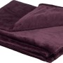 Fleece-Decke in Lila/Bordeaux (150x200 cm) für gemütliche Stunden auf dem Sofa.